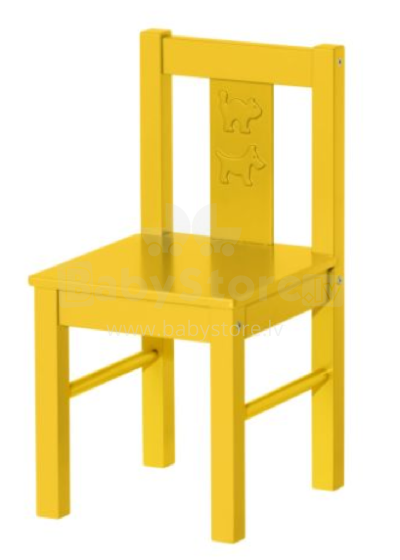 Ikea Art.601.536.98 Medinė kėdė vaikams Kritter su atlošu