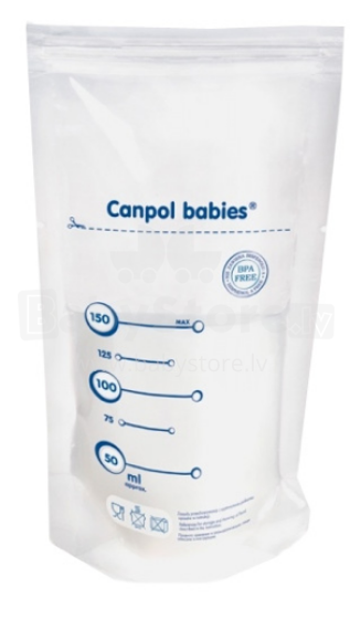 Canpol Babies Art. 70/001   kūdikių menas. 70/001 Pieno laikymo maišeliai, 150 ml, (20 vnt.)