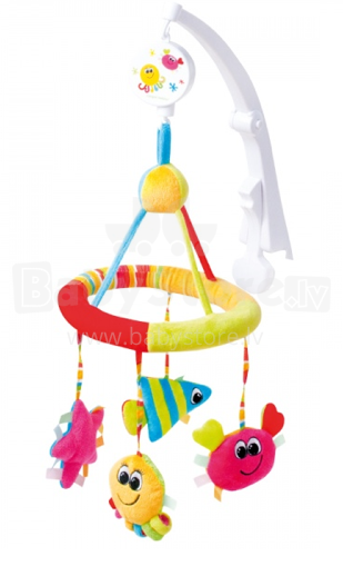 „Canpol“ kūdikių 8/021 muzikinė karuselė su ypač minkštais pliušiniais spalvotais žaislais