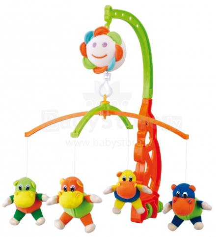 „Canpol“ kūdikių 9/929 muzikinė karuselė su ypač minkštais pliušiniais spalvotais žaislais