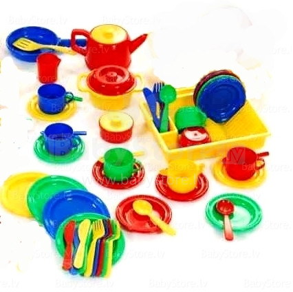 Plasto kitchen set Art.7030EP Большой набор детской посуды