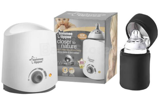 TOMMEE TIPPEE 42366271 butelių šildytuvas + izoliuotas butelių laikiklių termosų krepšys