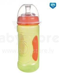 CANPOL BABIES 56/002 puodelis, skirtas kūdikiams nuo 4 mėnesių amžiaus su minkštu dangteliu 240 ml