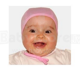 TY I MY шапочка для новорождённых 100%  хлопок PILOTKA- Pink