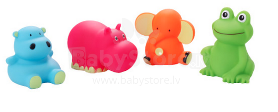 BabyOno Art. 867 Игрушки для для ванной и купания животные (к-т 4шт.) в сумочке