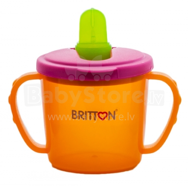 Britton First Cup B1504 Pirma krūzīte ar mīksto snipīti 200 ml