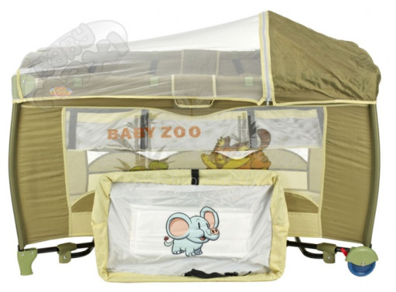 Baby Maxi Art.860 Premium Multifunkcionālā ceļojumu gulta 2 līmeņu