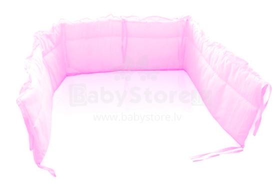 MimiNu Pink Bērnu gultiņas apmalīte 180 cm