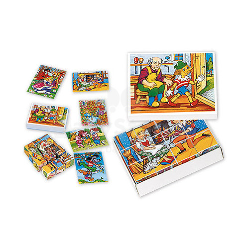Кубики деревянные 12 шт. Кубики в картинках 9 шт. Step-Puzzle серии Любимые мультфильмы в ассортименте 