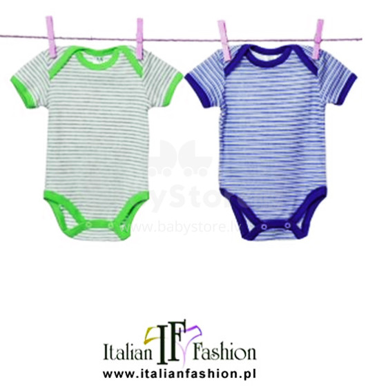Itališko mados kūdikių bodis trumpomis rankovėmis