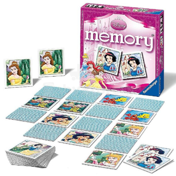 Ravensburger Mini Memory 224036 Princess Spēle Domino