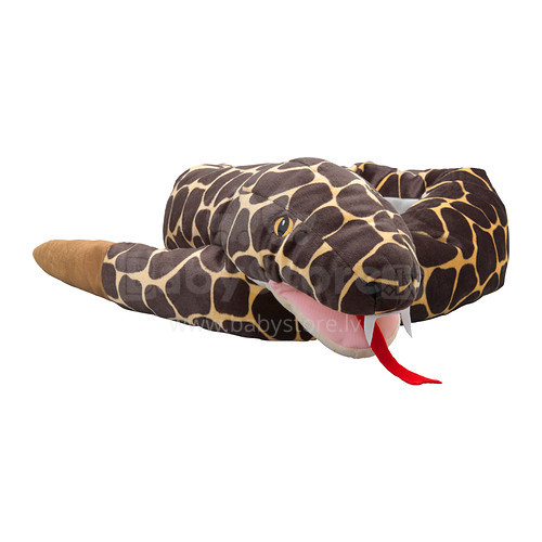 Pagaminta Švedijoje Klappar Art.602.242.43 minkšta žaislinė pirštinė gyvatė 150 cm