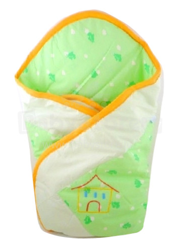 FERETTI Layette 85 Banana Air Teddy Green конвертик одеялко для новорождённого 85х85 см