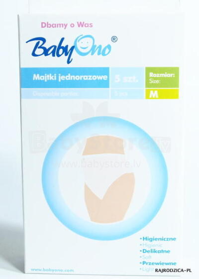 „BabyOno Art.500“ vienkartiniai a / b vnt. 5 vnt. (M)