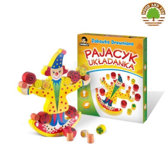 Melissa & Doug 29840 medinis žaislinis vaikų klounas
