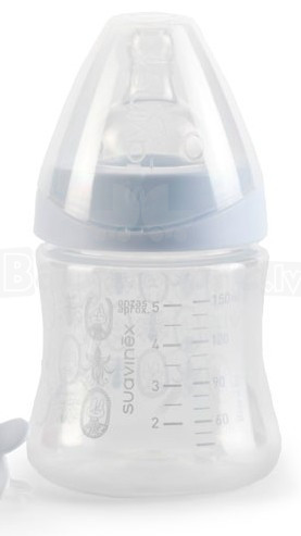 Suavinex Art. 3800141 Basic Barošanas pudelīte ar silikona knupīti