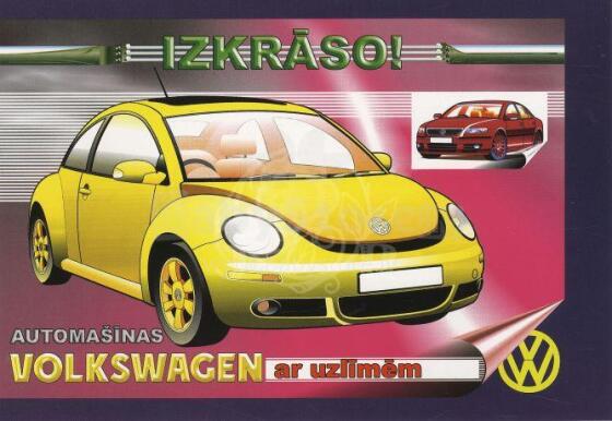 Dėmė! „Volkswagen“ su lipdukais
