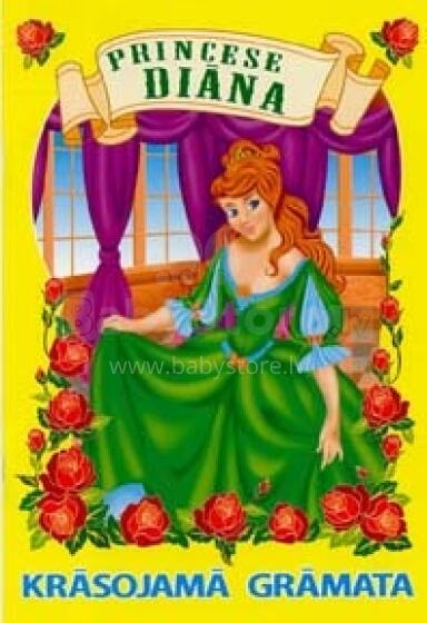 Princesė Diana. Spalvinimo knyga