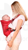 Рюкзак- переноска WOMAR  NR. 15 Красный предназначен для детей от 3 до 24 месяцев жизни (весом от 5 до 13 