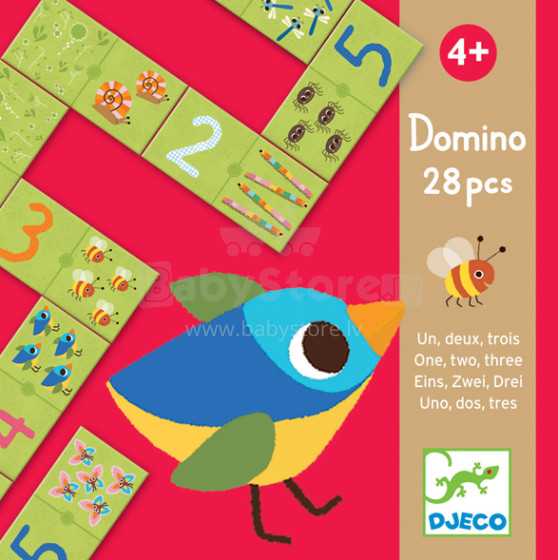 DJECO attīstoša rotaļlieta-domino Domino Puzzle 28gab. DJ08168