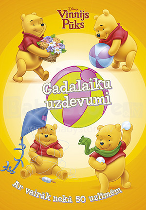 Disney Winnie the Pooh Activity book with stickers - latvian