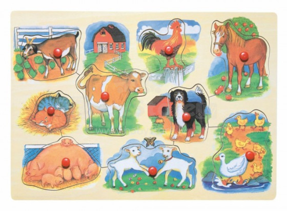 Woodyland Art.90075 puzle ar dzīvniekiem (mājlopi)