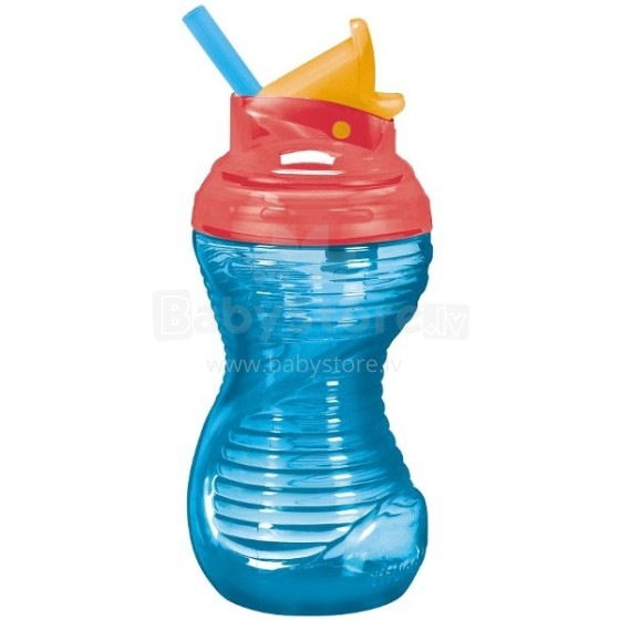Munchkin Spill Proof 11069 бутылочка непроливайка с соломинкой MIGHTY GRIP FLIP STRAW CUP 296ml с мягким силиконовым носиком для удобного питья