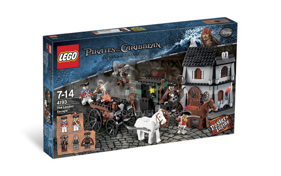 „Lego 4193 Lego Pirates“ Karibų pabėgimas iš Londono