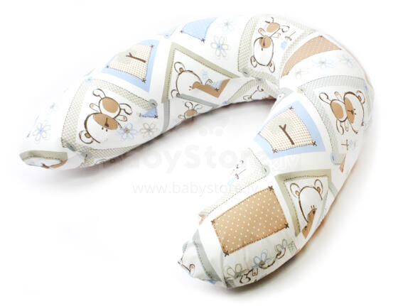 La Bebe™ Rich Cotton Nursing Maternity Pillow  Art.49528 Bears Cotton nursing pillow 30*175cm