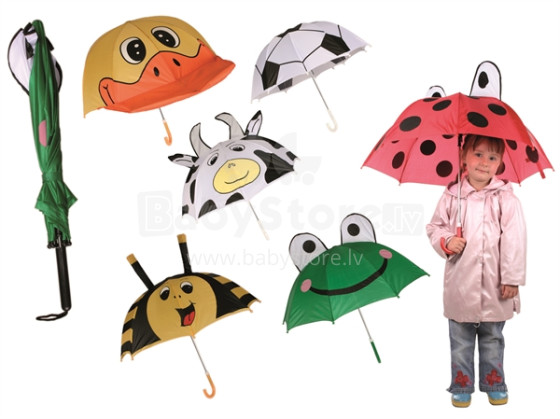 50 cm Bērnu lietussargs ar dzīvniekiem U321