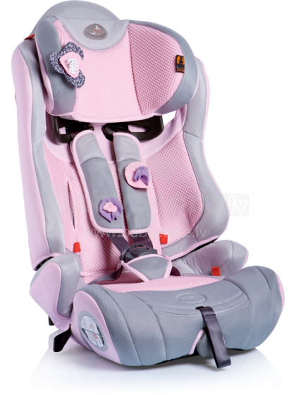 MammaCangura Maximo Fix Shining Pink Bērnu autokrēsls (9-36 kg)