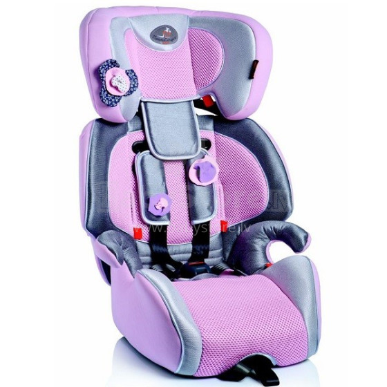 MammaCangura Giotto Plus Fix Shining Pink Bērnu autokrēsls (9-36 kg)