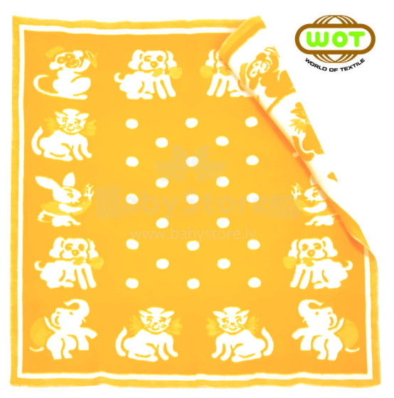 WOT ADXS 001/1095 PETS Aukštos kokybės vaikiška medvilninė antklodė (antklodė) 100x118 cm