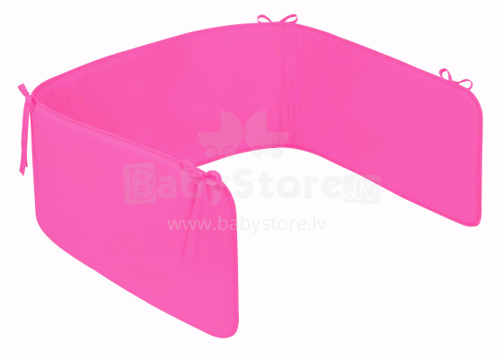 MyJulius Nestchen Comfort  Uni pink  Бортик-охранка для детской кроватки 
