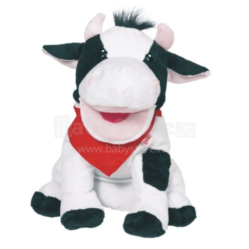 Goki VG51783 Handpuppet cow 'Karry'