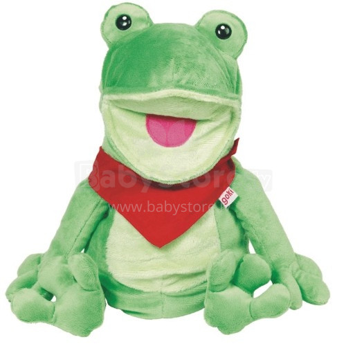 Goki VG51785 Handpuppet frog 'Frilo'