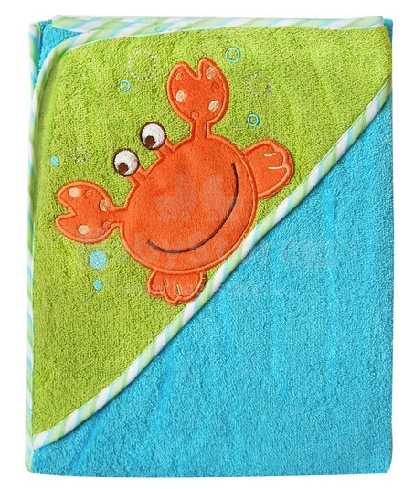 Bobas Art. PEL Детское хлопковое махровое полотенце с капюшеном и аппликацией 80х80 смaBobas Art. PEL Детское хлопковое махровое полотенце с капюшеном