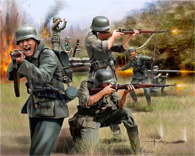 Revell 02598 German Infantry, WWII 1/76