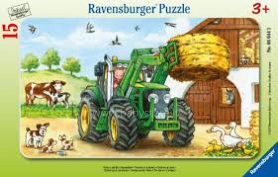 „Ravensburger Mini Puzzle“ 06044 15vnt. Traktorius