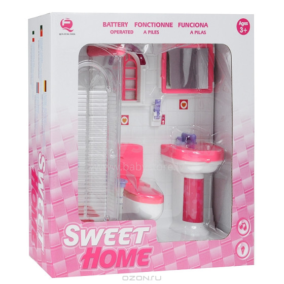Sweet Home 293381 Rotaļu mēbeļu komplekts Vanna