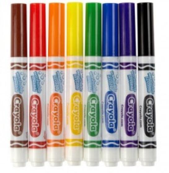 Crayola 003840 plaunami žymekliai, 8 vnt.