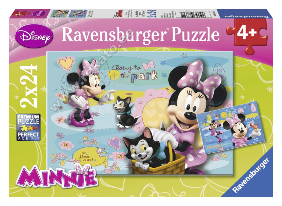 Ravensburger Puzzle 088621V Minnie Mouse galvosūkiai 2x24vnt.