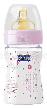 Chicco Art.70740.00 физиологическая пластмассовая бутылочка 150ml (LA) 0m+