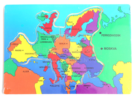 Midex 22227 Medinė dėlionė Europos žemėlapis