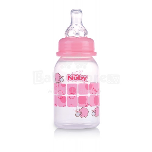 Nuby Art. 1161 Pink Анти-коликовая бутылочка 120 мл