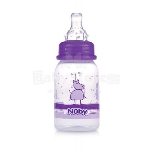 Nuby Art. 1161 Violet Анти-коликовая бутылочка 120 мл