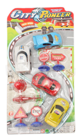 Žaislinių automobilių rinkinys „Kids City Pioneer“