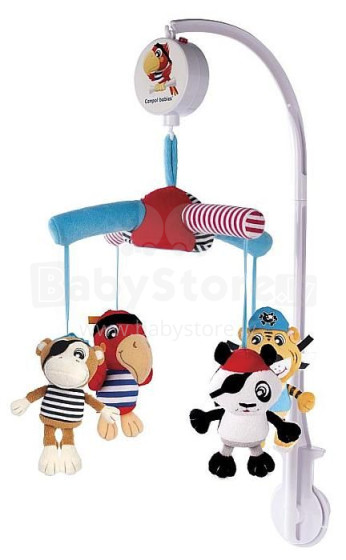 Baby Mix  Pirati 68/036 Musical Mobile Muzikālais karuselis ar plīša mantiņām