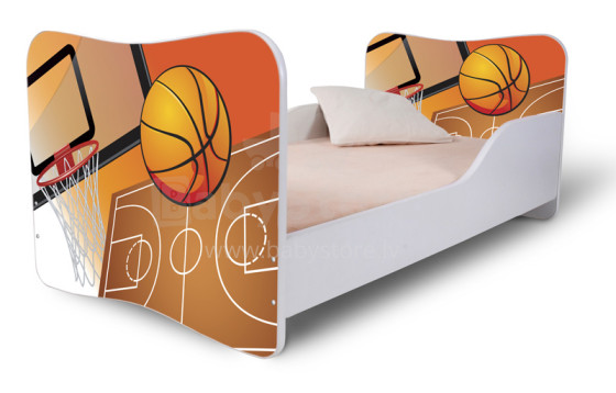 Stilinga vaikų „Nobi Basketball“ lova su čiužiniu 144x74 cm