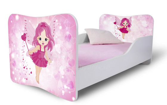 Stilinga „Nobi Girls“ vaikų lova su čiužiniu 144x74 cm